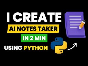 I Built an AI Notes App That Organizes Notes Automatically 🤯 | Python AI Automation and Projects