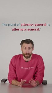 29K views · 1.2K reactions | What is the plural of 'attorney general'? | Merriam-Webster Dictionary | Facebook