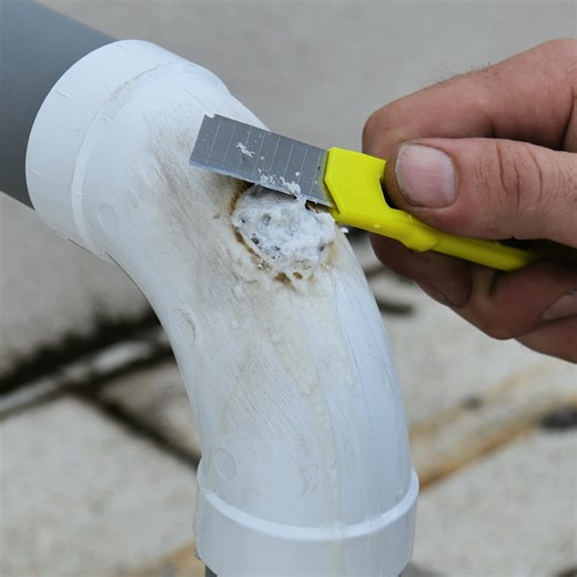 Using super glue on Styrofoam for pipe repairs! 🛠️👌 | Handy Dandy