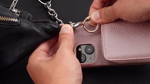 Wallet Case for iPhone 17 Air 6.6 inch with Shoulder Strap Ring Buckle, Zipper Flip Organ Purse, Credit Card Holder Stand Full Body Cell Phone Cover for i Phone17 i17 17Air Women Men Khaki