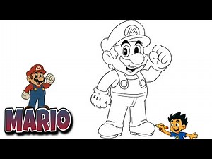 How to Draw Mario – Step-by-Step #supermario #mario #supermariobros