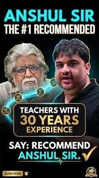 30+ Years Experienced Maths Teacher Recommends Anshul Sir 😳🔥 #shorts