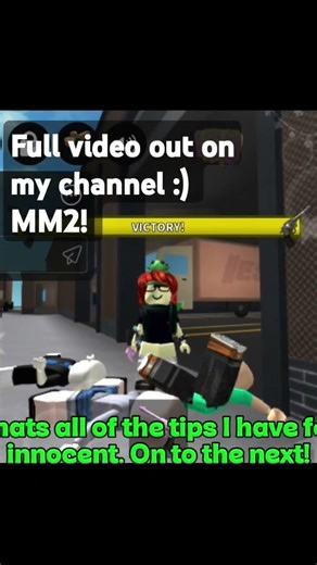 Mm2 Gameplay tips and tricks 🩷 #mm2 #roblox #murdermystery2 #robloxedit #roblox #robloxminigames