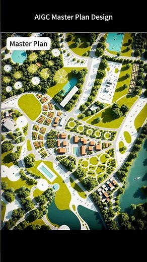 Abstract Color Blocks Paint the City Blueprint | Grand Tour of Master Plan Design