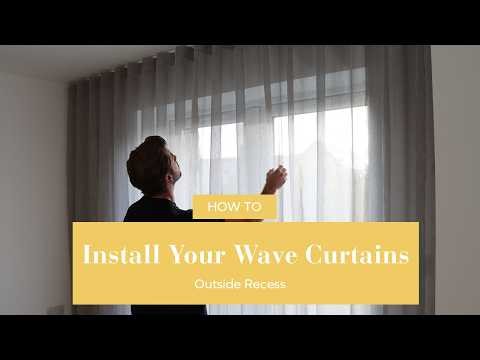 How to Install Your Wave Curtains Outside The Recess | BlindsbyPost