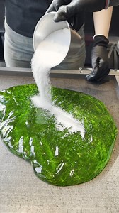 What's your favorite color? 💚 #candymaking #hardcandy #process #dessert #sweets | Rocks & Rolls Candy