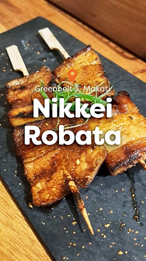 3.9K views · 42 reactions | Experience the fusion of Japanese-Peruvian flavors at Nikkei Robata!  Get ready to savor the best of Japanese-Peruvian fusion cuisine at Nikkei Robata, with a focus on mouthwatering sushi and grilled dishes, creating a culinary masterpiece like no other! 襤 Visit Nikkei Robata Greenbelt 3 today! | Booky | Facebook