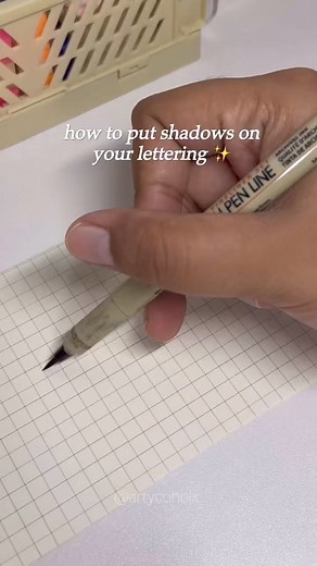 Simply put your shadows in one side of every stroke 🫶🏽 #reels #art #calligraphy | Artycoholic