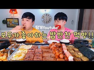 Kimchi, sausage, egg, steak social eating