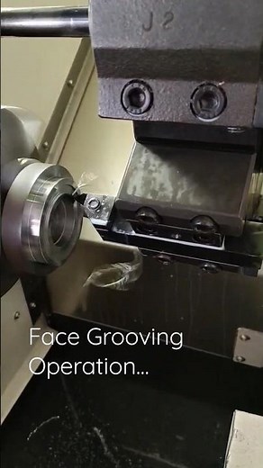 Face Grooving Operation. | cnc face groove Operation. Amazing Face groove Operation