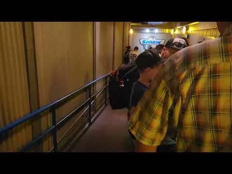 Soarin' Over California Concourse 1 ramp hallway descend walk Disney California Adventure (2/7/2026)