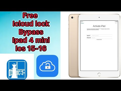 Free Bypass iCloud Lock on iPad mini 4 ios 15.8.2