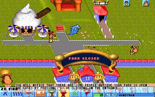 Theme Park game at DOSGames.com