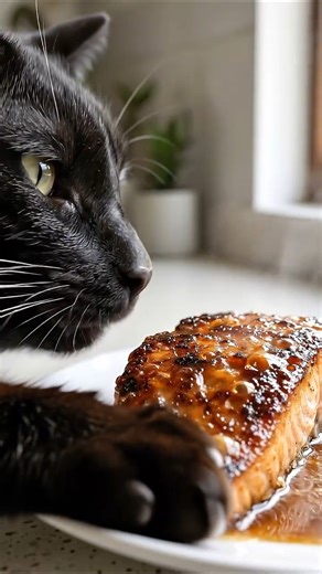 Delicious and Crispy Miso Salmon #foodasmr #satisfying