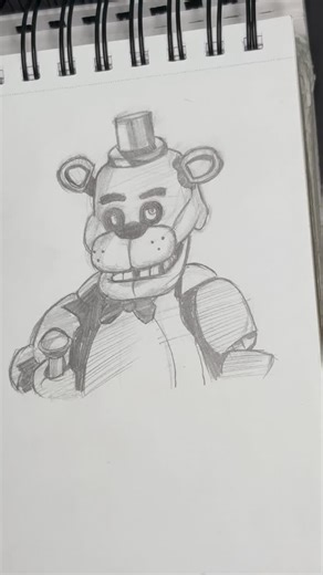 AshyArtz on Instagram: "Freddy Fazbear drawing tutorial… #fyp #fnaf #art #freddyfazbear #viralreels❤️ #drawings #fivenightsatfreddys2"