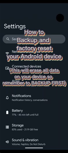 Easy Phone Backup and Reset Tutorial | Factory Reset Android Tips