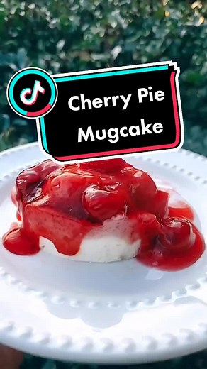 Cherry Pie Mugcake. Full recipe at the end. #lowcarb #mugcake #cherry #pie #recipe #foryou #foodtiktok #keto