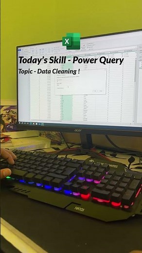 Excel- power query series 1 🙌🏻💪🏼 #spreadsheets #pivottable