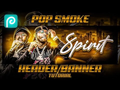 Photopea Tutorial: How To Make A SIMPLE RAPPER Banner/Header