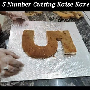 4.3M views · 10K reactions | 5 Number Letter Cake Design | 5 Letter Cake Kaise cut kare | Sunil Cake Master | Facebook