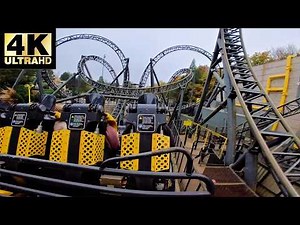 *4K* Alton Towers Smiler ride Backrow Pov! Record Holding Coaster!