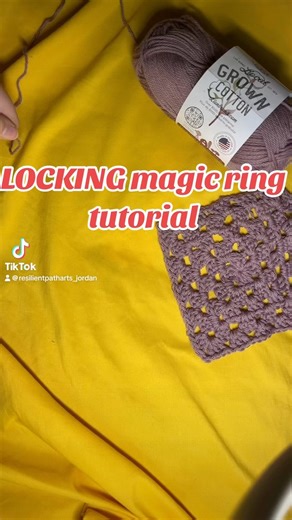 How to crochet a LOCKING magic ring / magic circle! You can view the full length tutorial on my TikTok! But you do get all the important bits here, all you need to do is slip stitch to your original chain and you have a very secure, very strong magic circle! Let me know if you tried it out in the comments! Editing this to down into 1.5 minutes was a challenge 😂 #crochettutorial #learntocrochet #magicring #magicringtutorial #magiccircle #crochetersofinstagram #smallbusiness | Resilient Path Arts