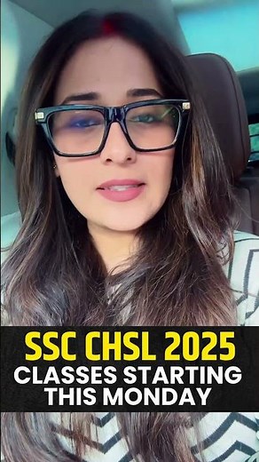 SSC CGLS 2025 Classes Starting This Monday #shortsfeed #viralreels #sscchsl2025 #ananyamaam