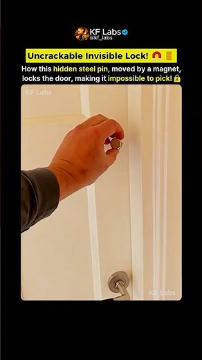 How This Invisible Door Lock Works! 🤯🧲
