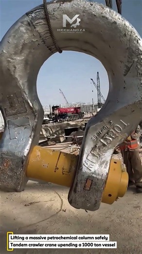 Upending a Massive Petrochemical Column with a Mega Crawler Crane