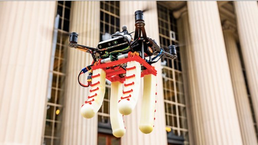 MIT’s new drone with flying claws grabs objects mid-air at high speed