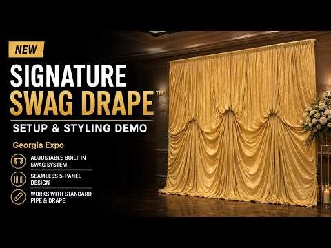 Signature Swag Drape™ Setup & Styling Demo | Georgia Expo