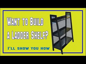 Build this modern ladder shelf it's fun and easier than you think.