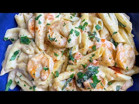 Creamy Shrimp & Spinach Pasta||
