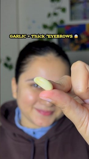 GARLIC = THICK EYEBROWS 😱 | Natural Brow Growth Hack