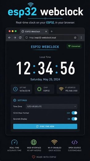 Esp32 Webclock 🔥🔥🖥️🖥️