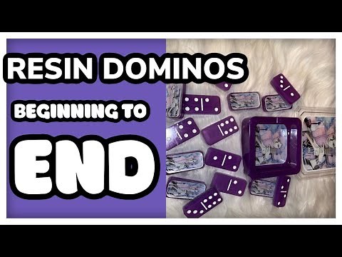 How to make a set of resin domino .Beginning to end.