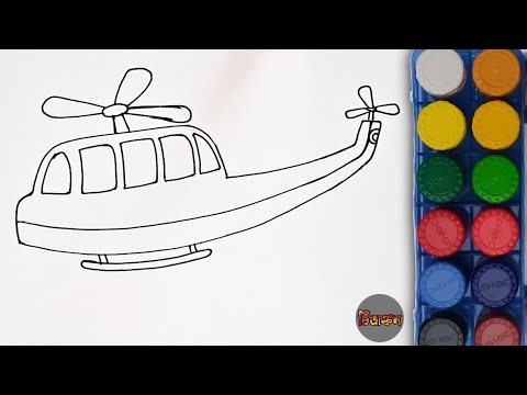 How to Draw a Helicopter Easy 🚁 | Simple Helicopter Drawing for Kids Step by Step | Beginner Drawing