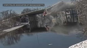 Incredible Video Shows Tractor-Trailer Plunge Off Bridge Into Charles River