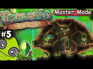 Turtle Shell House Build + Pylon System Setup - Master Mode - Terraria 1.4 Journey's End Ep 5