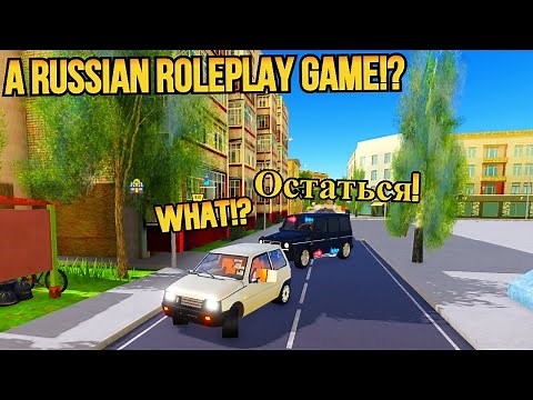 Playing a RUSSIAN roleplay game in ROBLOX!