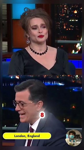 Helena Bonham Carter Exposes Her Famous Co Stars! #thelateshowwithstephencolbert