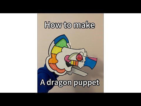 How to make a dragon puppet step by step