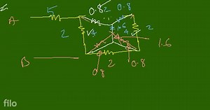 Example 7.51 : Use delta-star conversion, to find resistance be... | Filo