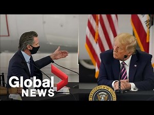 US wildfires: Trump spars with California officials over climate change