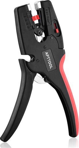 Abisolierzange Automatisch, Klein Abisolierwerkzeug, Wire Stripper mit Eingebauter Cutter, Schieberegler zur Einstellung der Abisolierstärke, Leicht und Tragbar for 20-11 AWG (0.5mm²-4mm²)