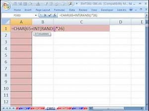 Excel Magic Trick 385: Generate Random Letters without RANDBETWEEN function