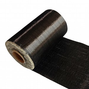 [Hot Item] Unidirectional Basalt Fiber Fabric 300GSM Black Basalt Fiber Cloth for Construction Reinforcement