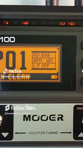 Output Settings & Bypassing Effects - MOOER GE100 Guitar Multi Effects Tutorials
