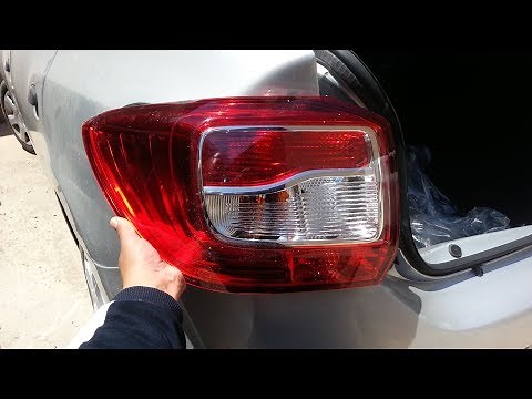 Changement feux arrière gauche DACIA LOGAN .