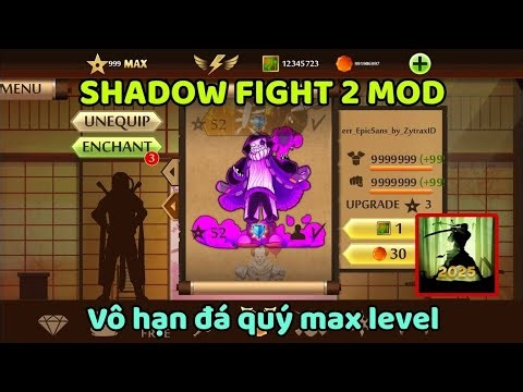 Cách Hack Shadow Fight 2 Mod Full Tiền Titan Max Level 999 Vô Hạn Tiền Vũ Khí Khủng 2.41.9 Cực Vip